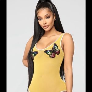 Butterfly body suit